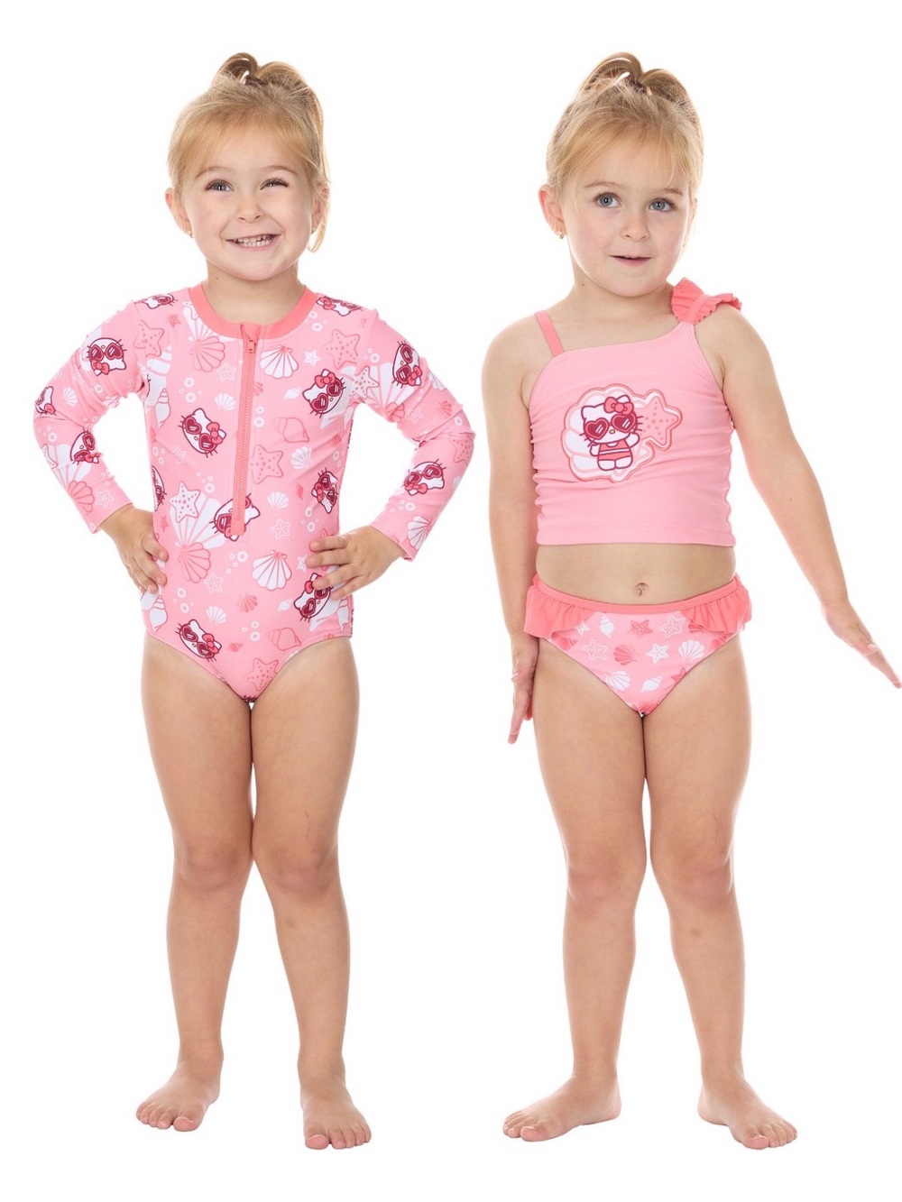 NWT Girls 3PC Hello Kitty Swim Wear Set size 3T